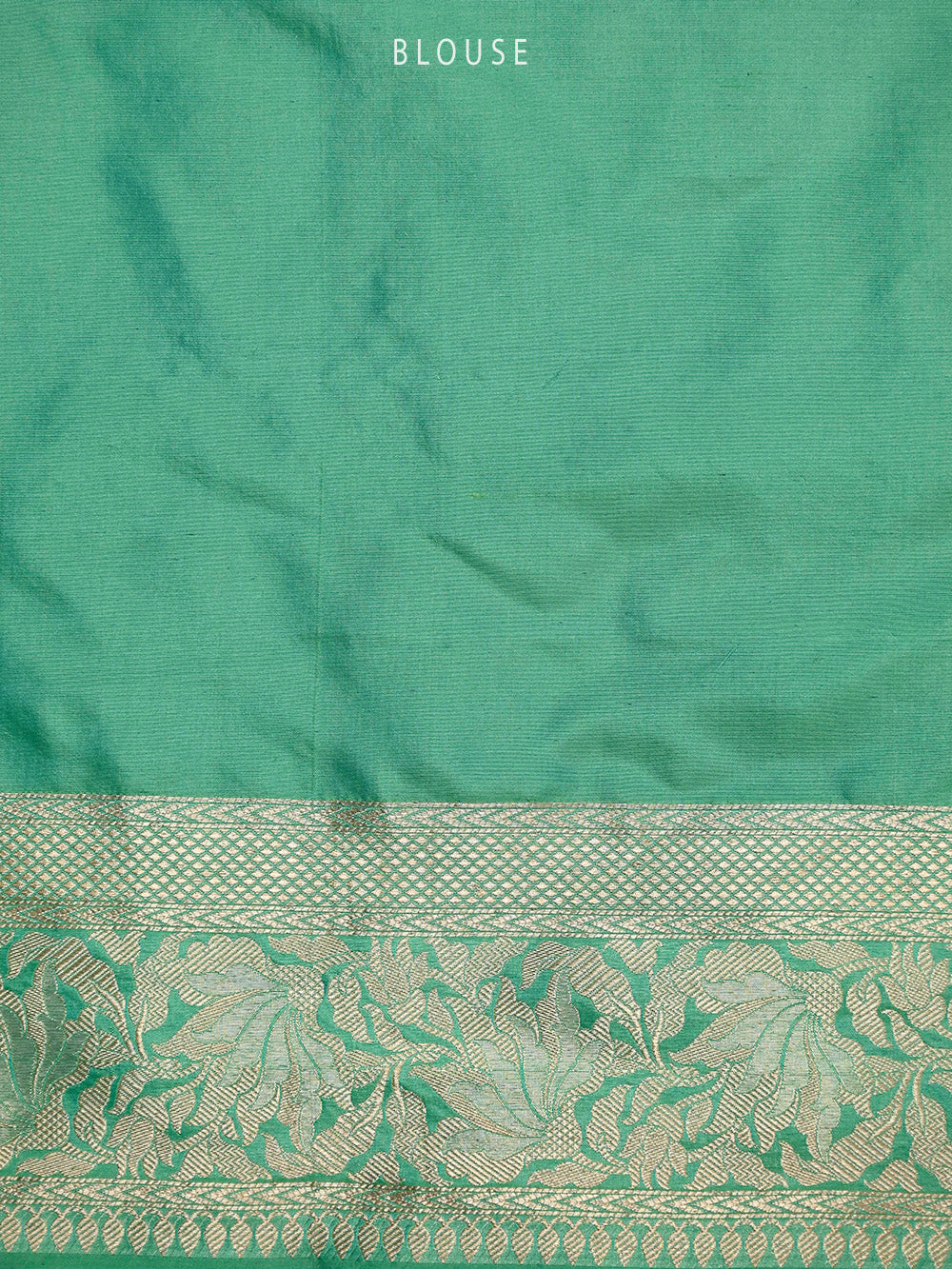 Sea Green Meenakari Jaal Katan Silk Handloom Banarasi Saree