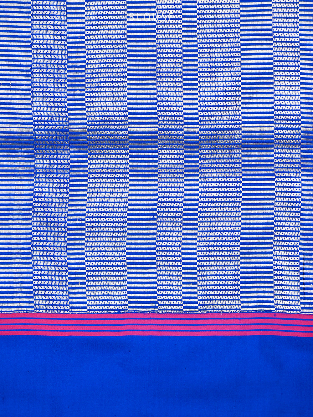 Royal Blue Konia Satin Silk Handloom Banarasi Saree