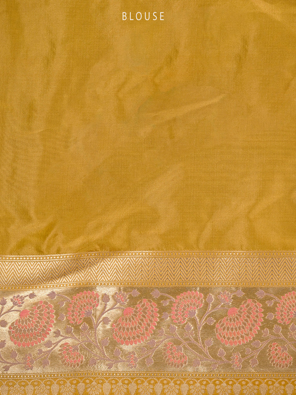 Mustard Meenakari Booti Katan Silk Handloom Banarasi Saree