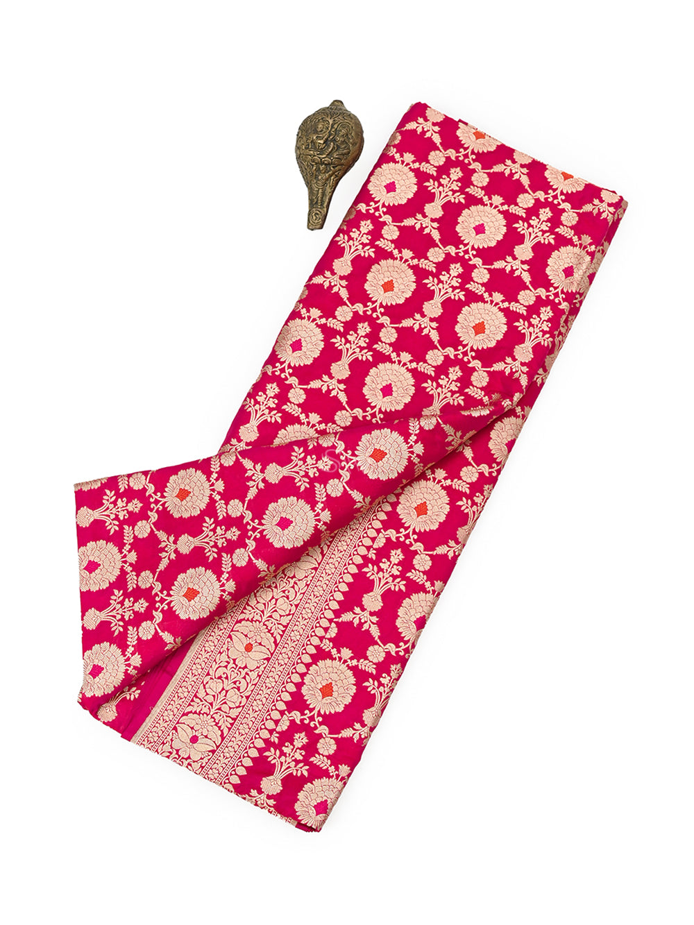 Pink Red Meenakari Uppada Katan Silk Handloom Banarasi Saree