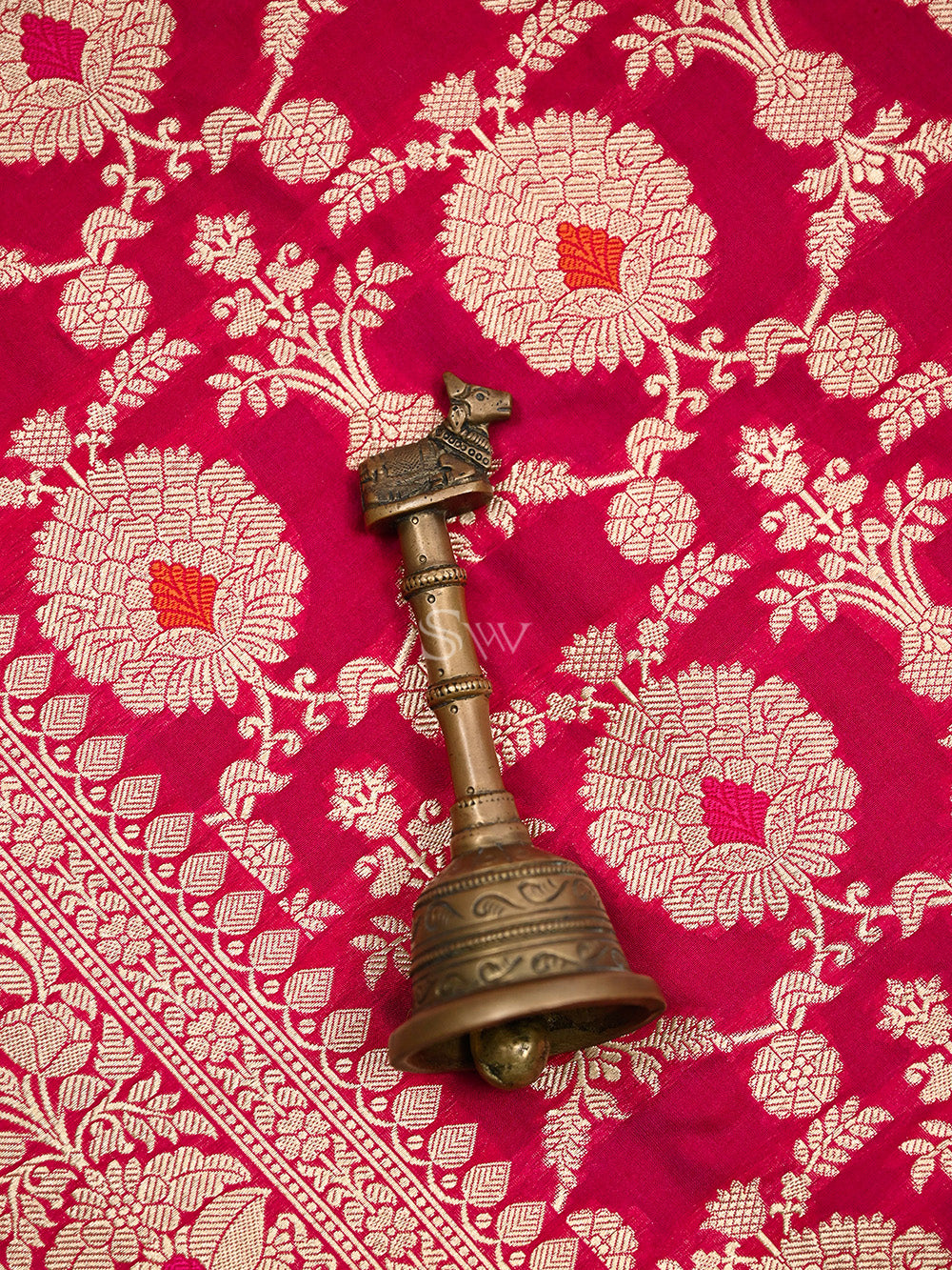 Pink Red Meenakari Uppada Katan Silk Handloom Banarasi Saree