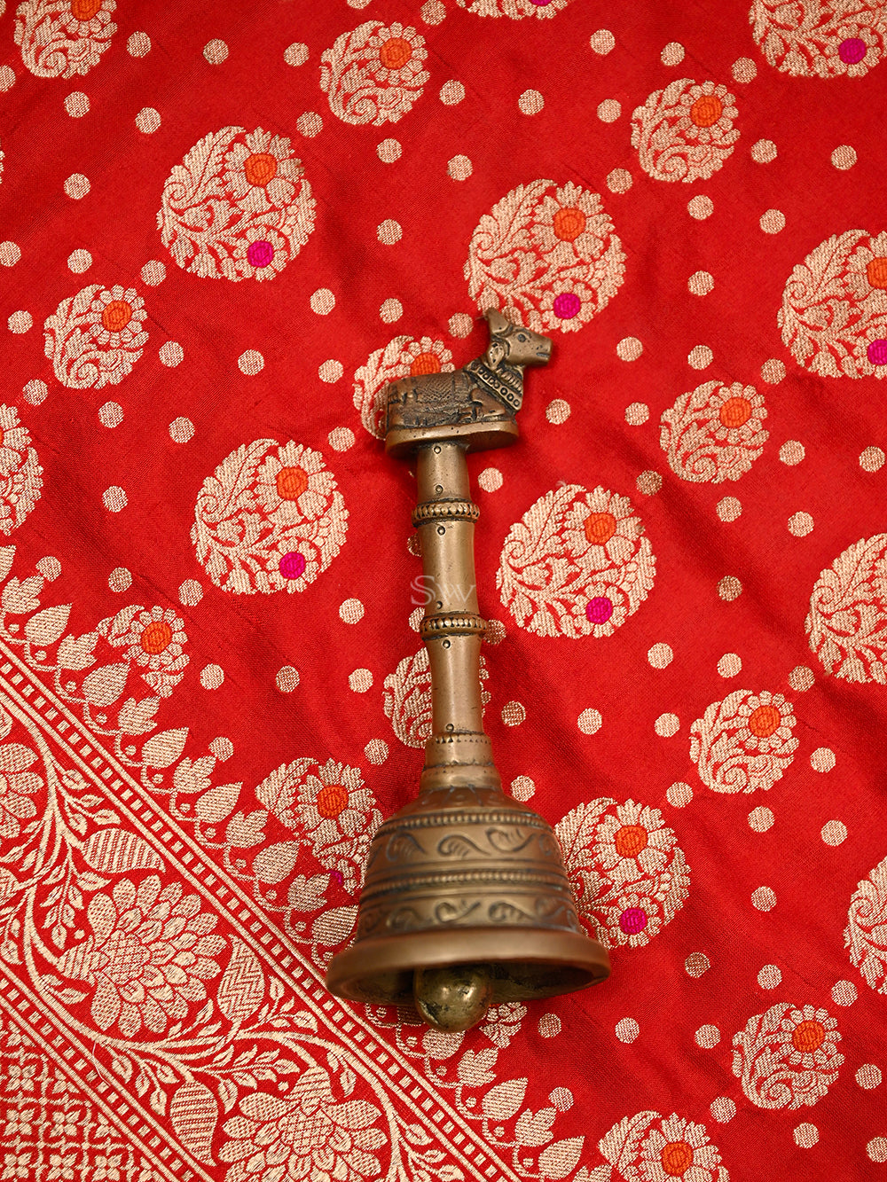 Red Meenakari Uppada Katan Silk Handloom Banarasi Saree