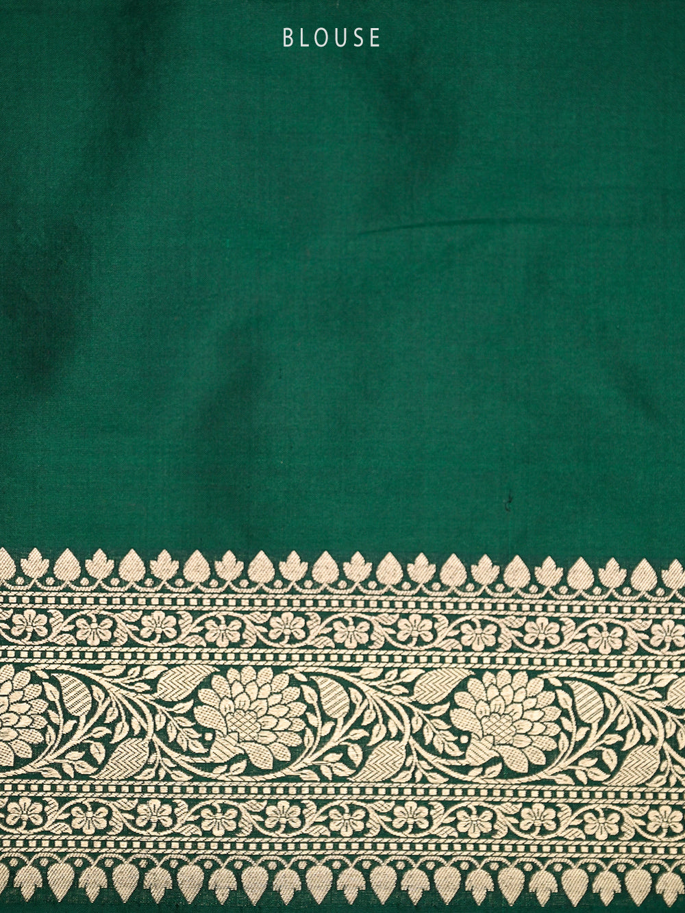 Bottle Green Meenakari Uppada Katan Silk Handloom Banarasi Saree