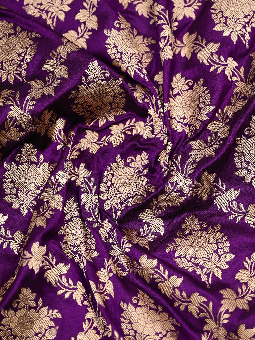 Purple Uppada Katan Silk Handloom Banarasi Saree