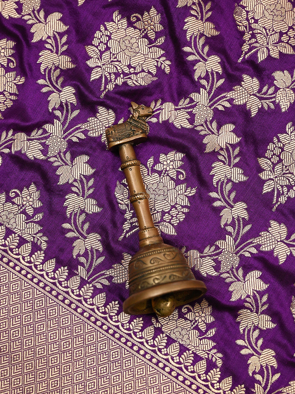 Purple Uppada Katan Silk Handloom Banarasi Saree