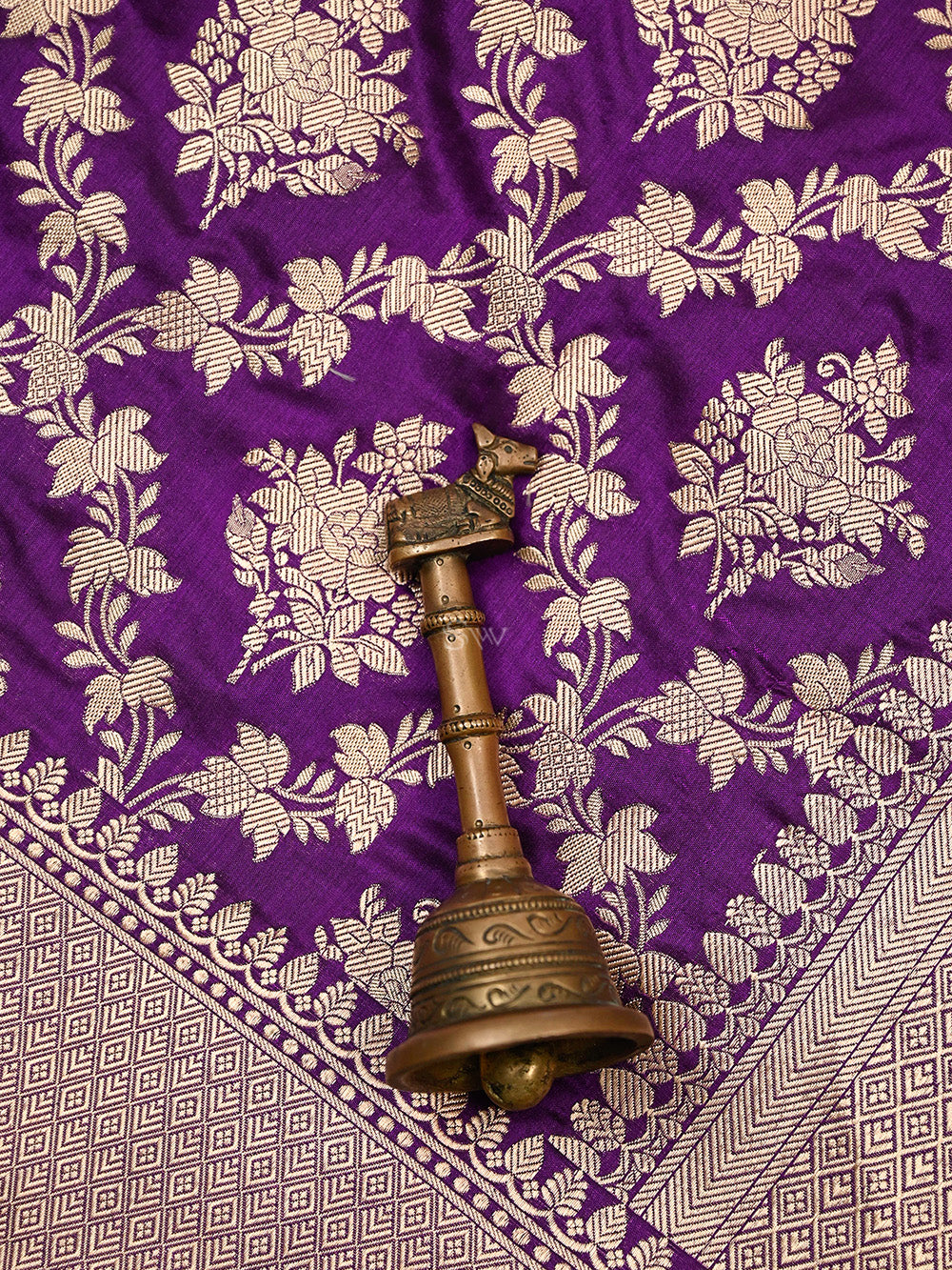 Purple Uppada Katan Silk Handloom Banarasi Saree