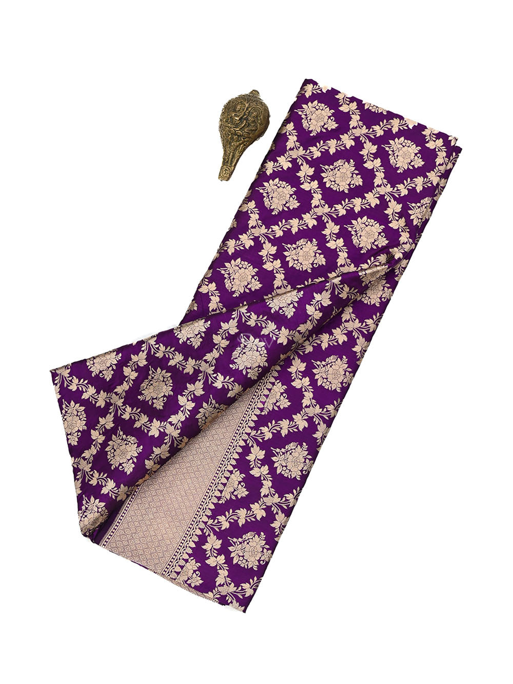 Purple Uppada Katan Silk Handloom Banarasi Saree