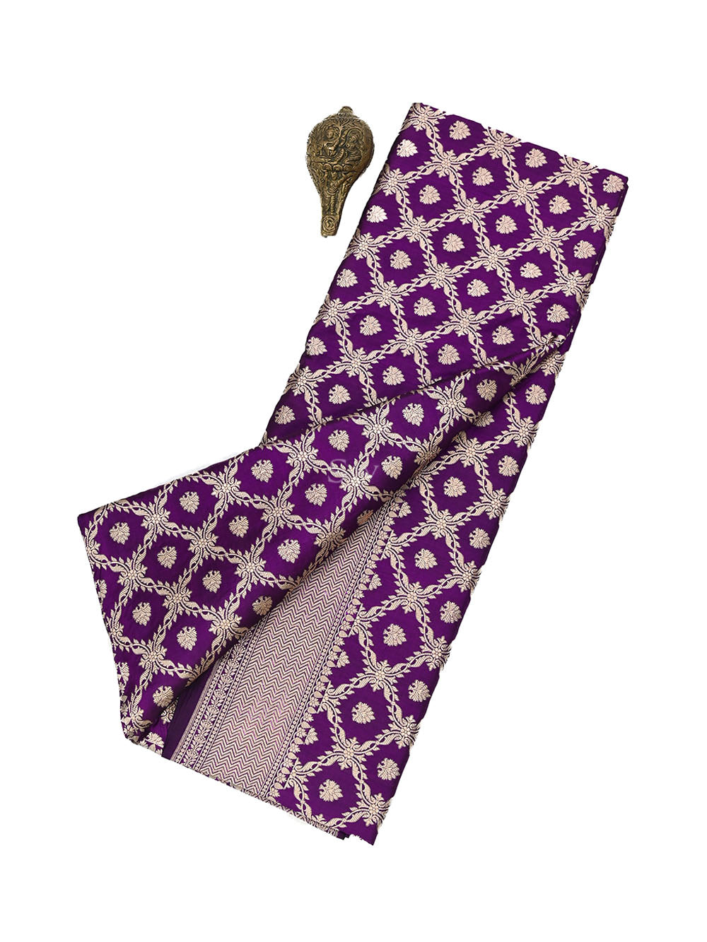 Purple Uppada Katan Silk Handloom Banarasi Saree