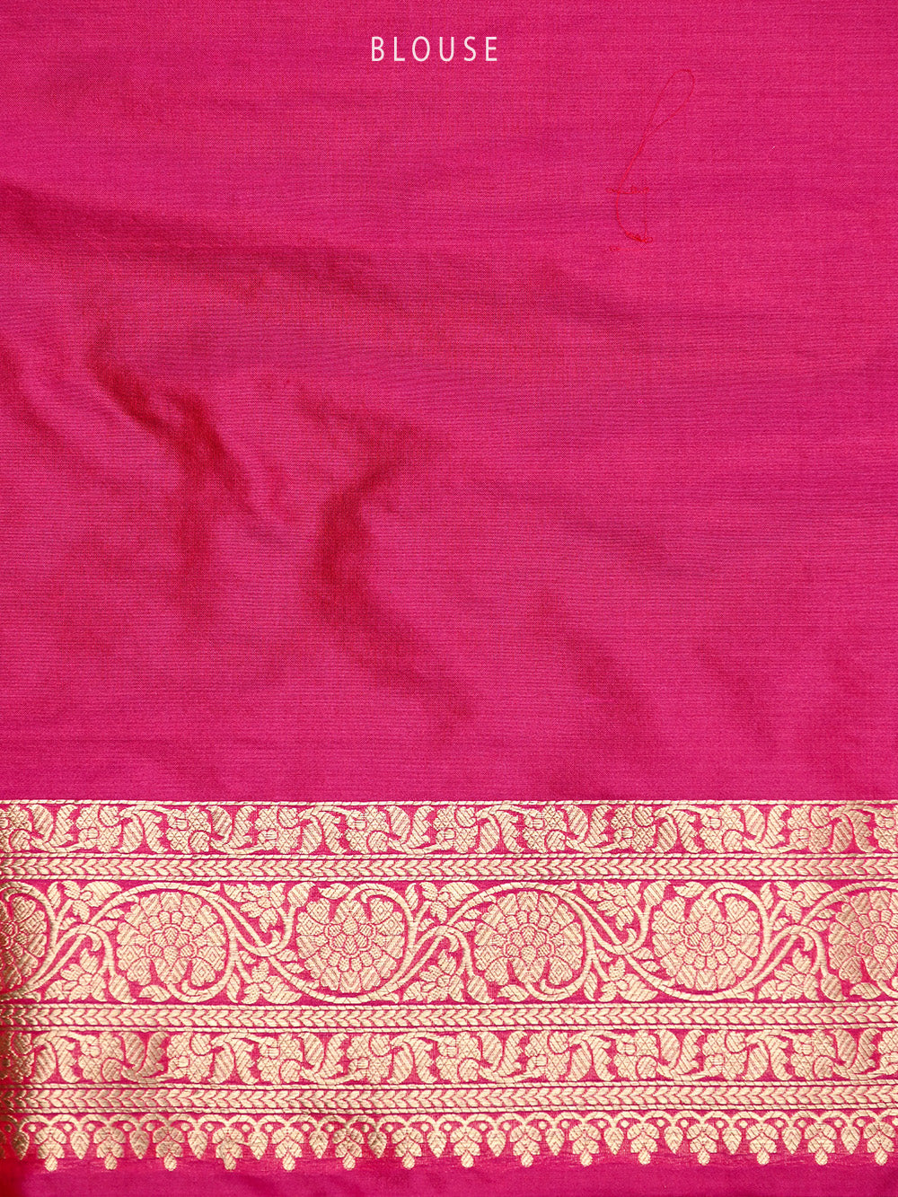 Magenta Booti Katan Silk Handloom Banarasi Saree