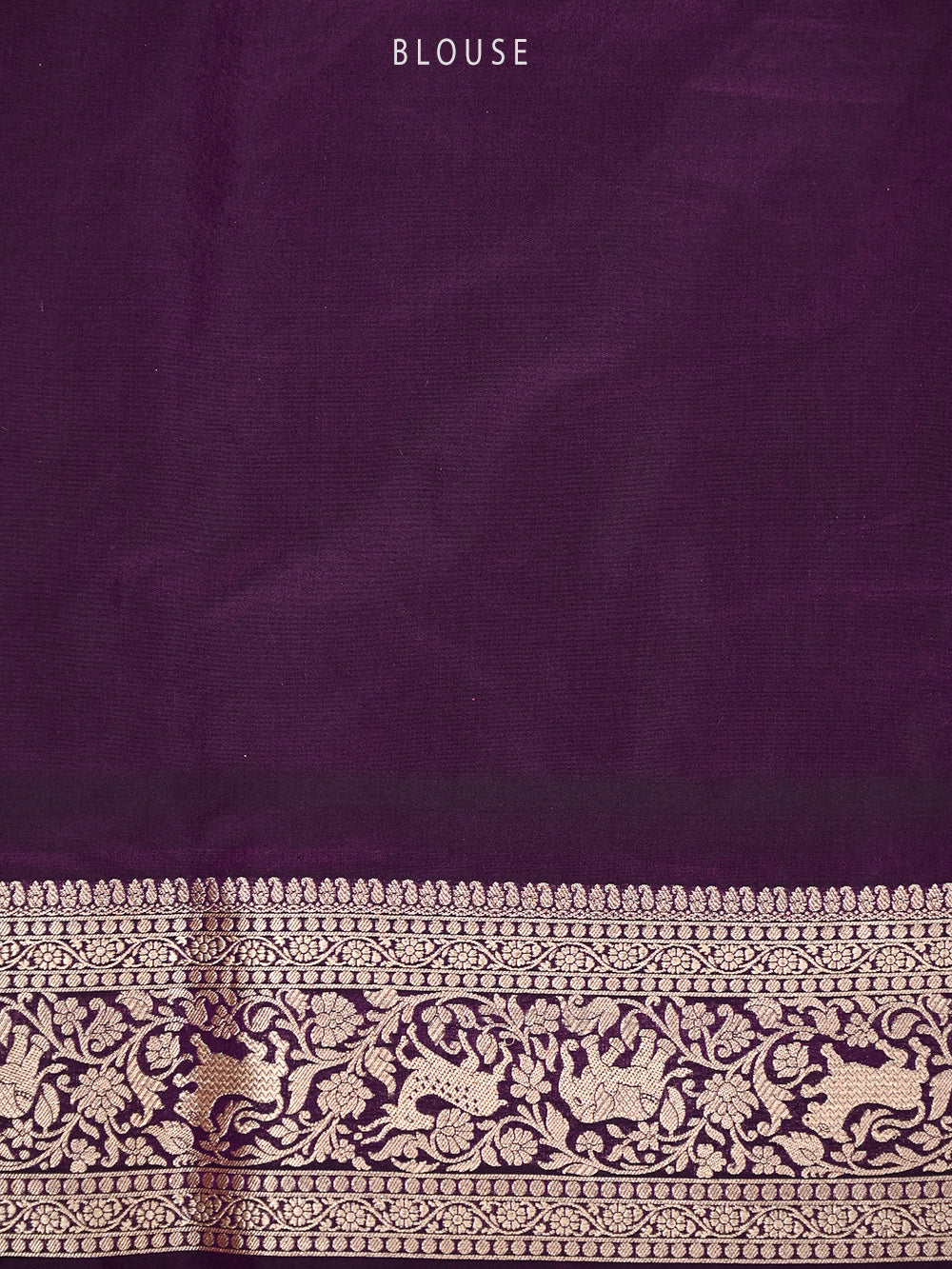 Wine Shikargah Katan Silk Handloom Banarasi Saree