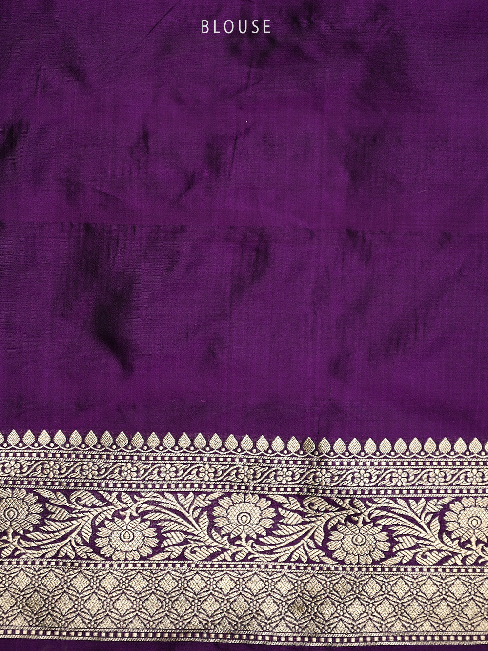 Purple Booti Katan Silk Handloom Banarasi Saree