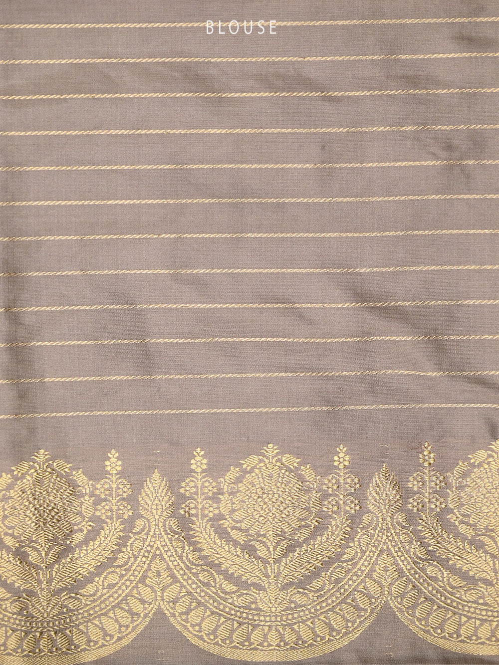 Pastel Brown Boota Katan Silk Handloom Banarasi Saree