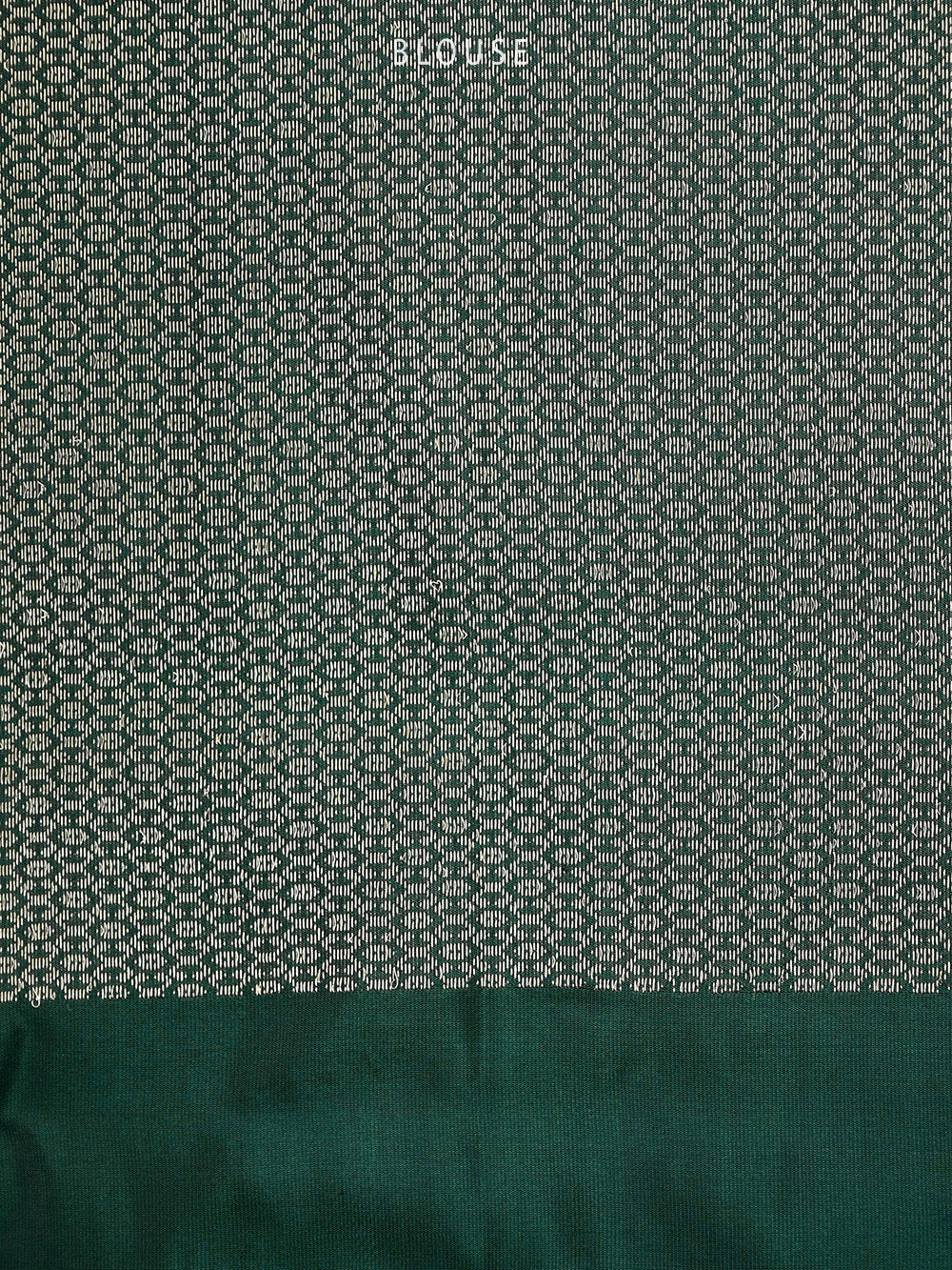 Teal Green Plain Katan Silk Handloom Banarasi Saree