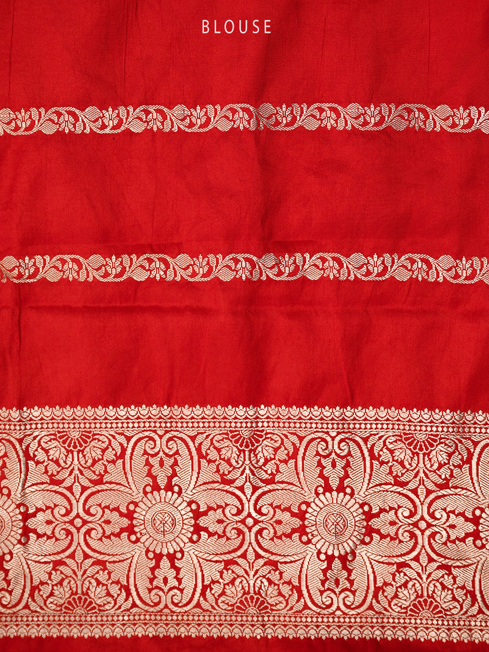 Red Meenakari Boota Katan Silk Handloom Banarasi Saree