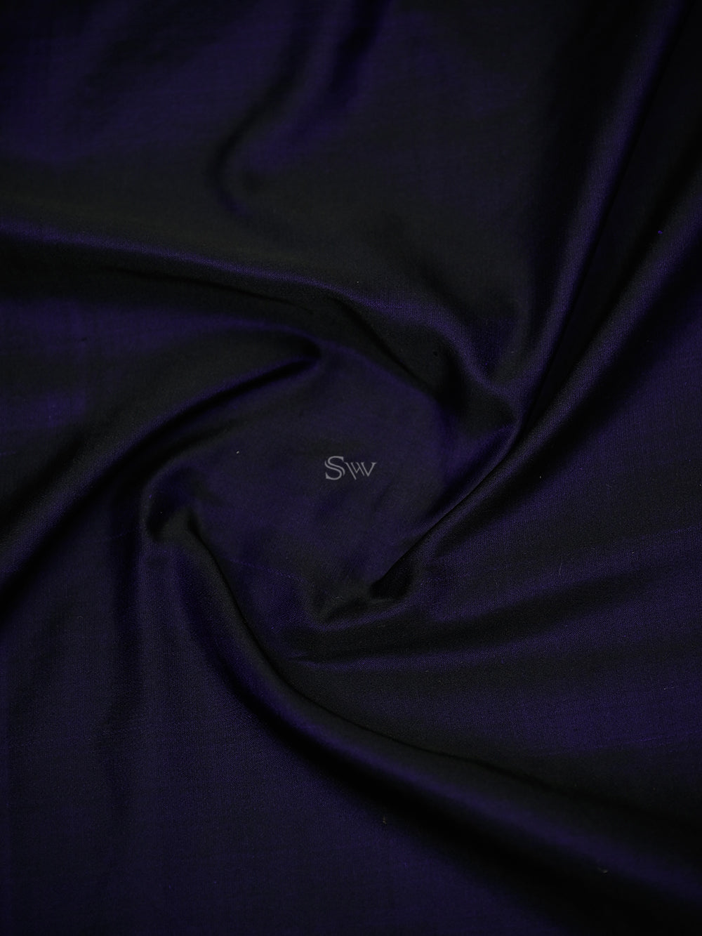 Black Purple Shikargah Satin Silk Handloom Banarasi Saree - Sacred Weaves