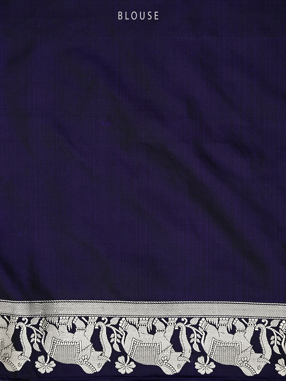 Black Purple Shikargah Satin Silk Handloom Banarasi Saree - Sacred Weaves