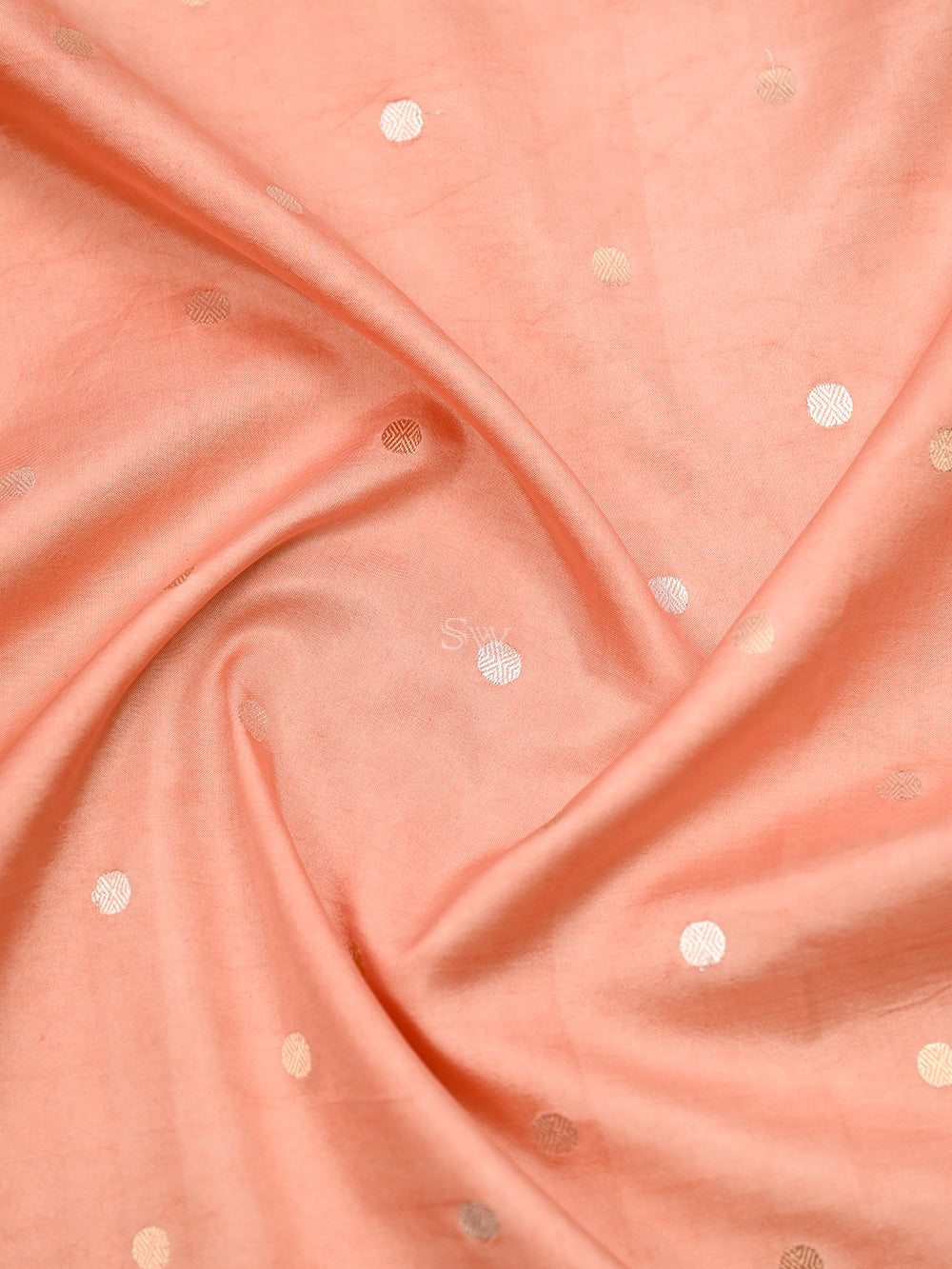 Peach Katan Silk Handloom Banarasi Suit