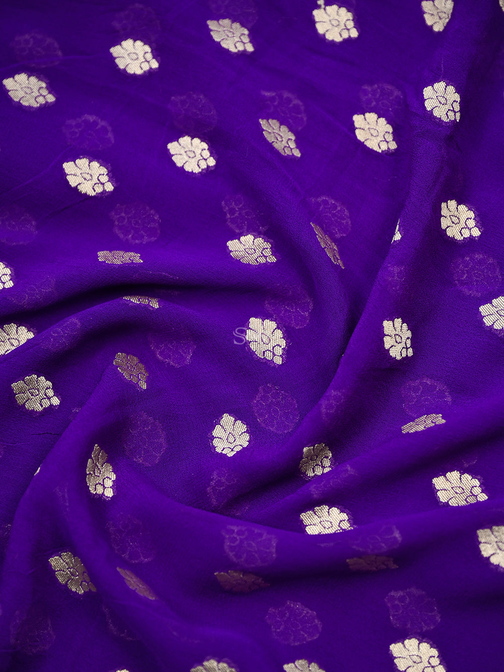 Purple Rangkat Khaddi Georgette Handloom Banarasi Suit