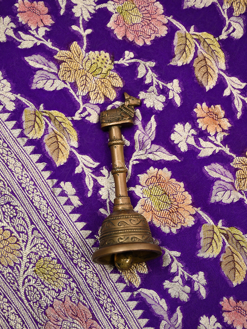 Purple Rangkat Khaddi Georgette Handloom Banarasi Suit