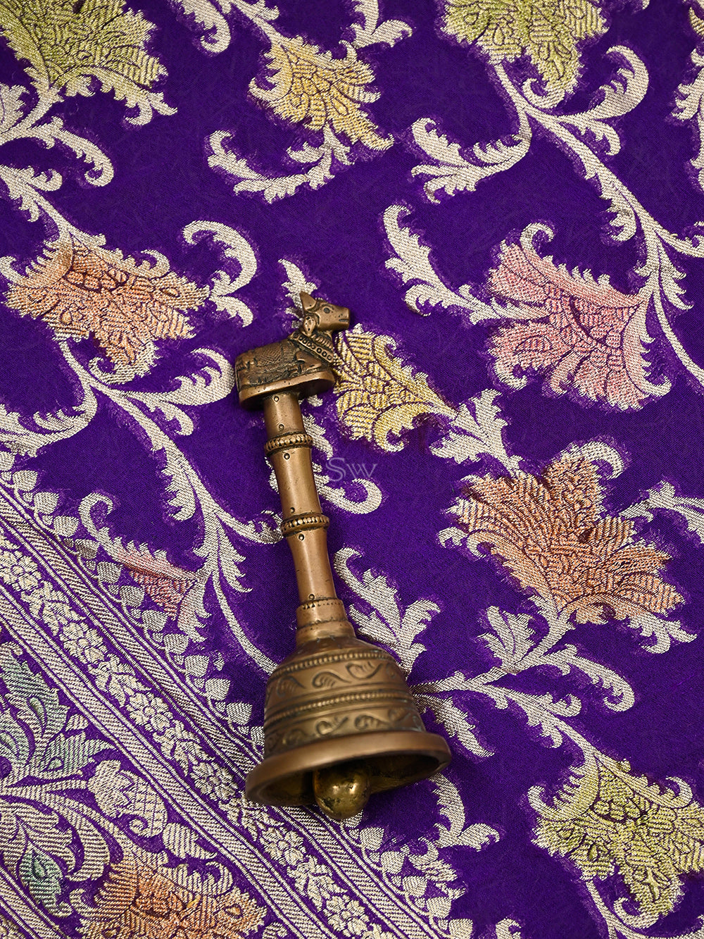 Purple Rangkat Khaddi Georgette Handloom Banarasi Suit