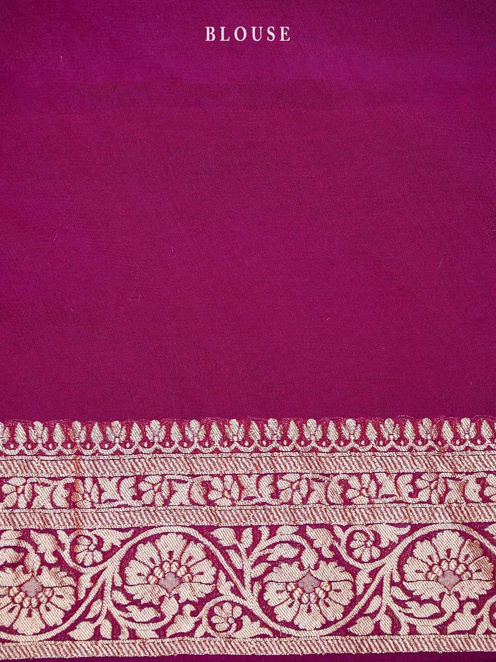 Purple Boota Khaddi Georgette Handloom Banarasi Saree