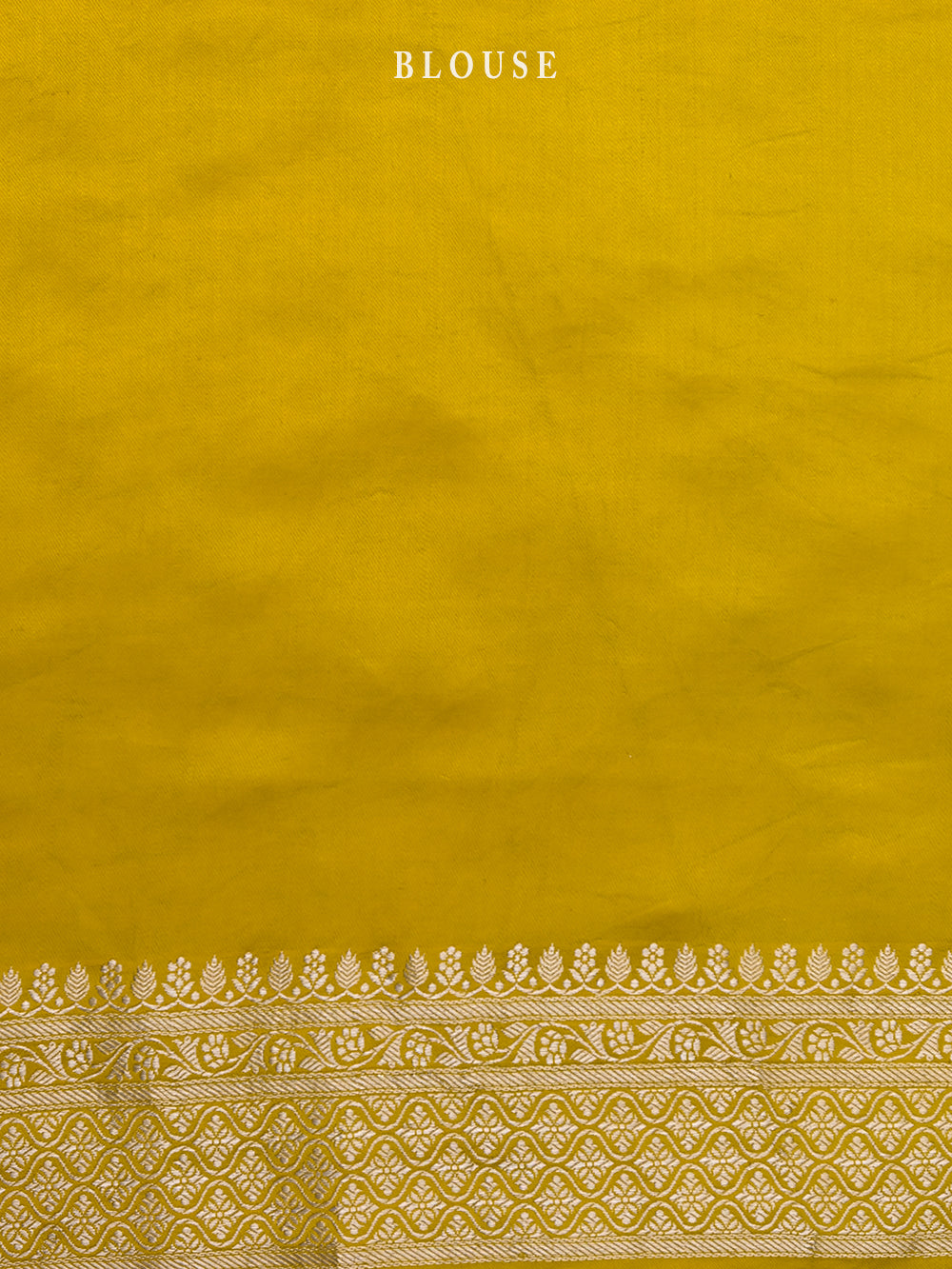 Mustard Satin Silk Handloom Banarasi Saree - Sacred Weaves