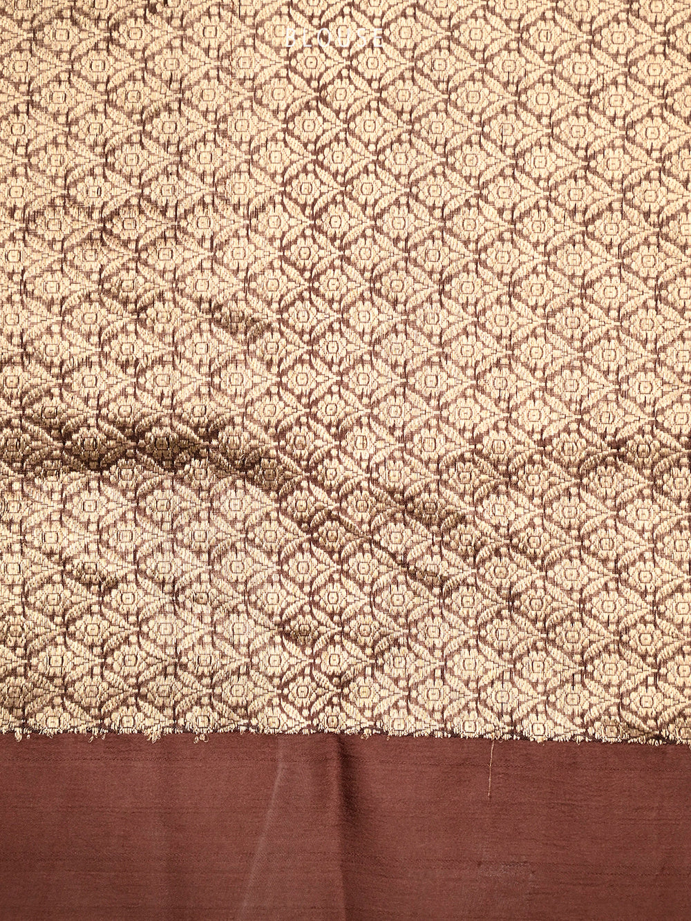 Brown Plain Silk Handloom Saree - Sacred Weaves