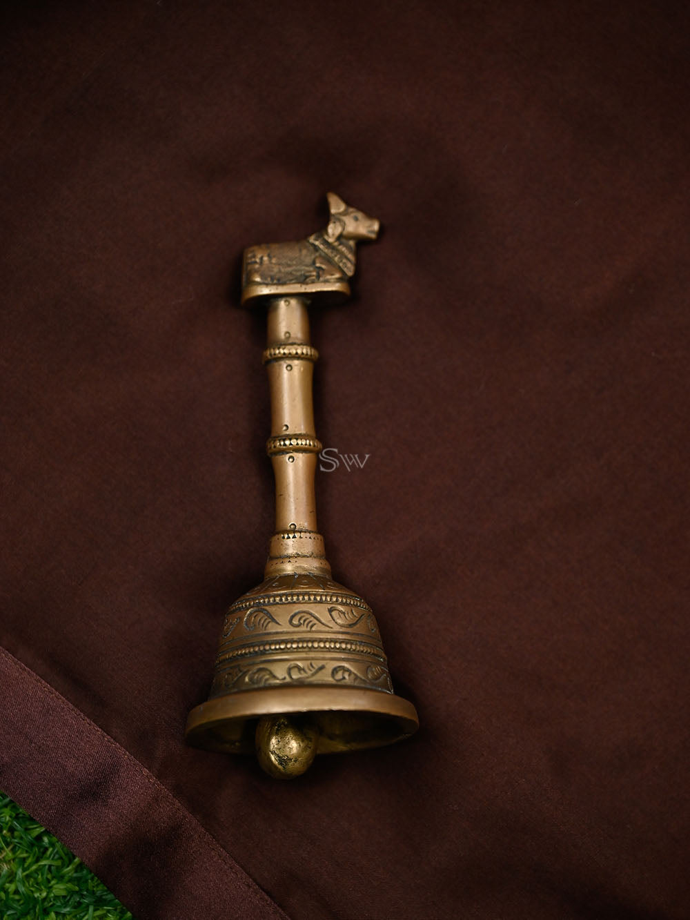 Brown Plain Silk Handloom Saree - Sacred Weaves