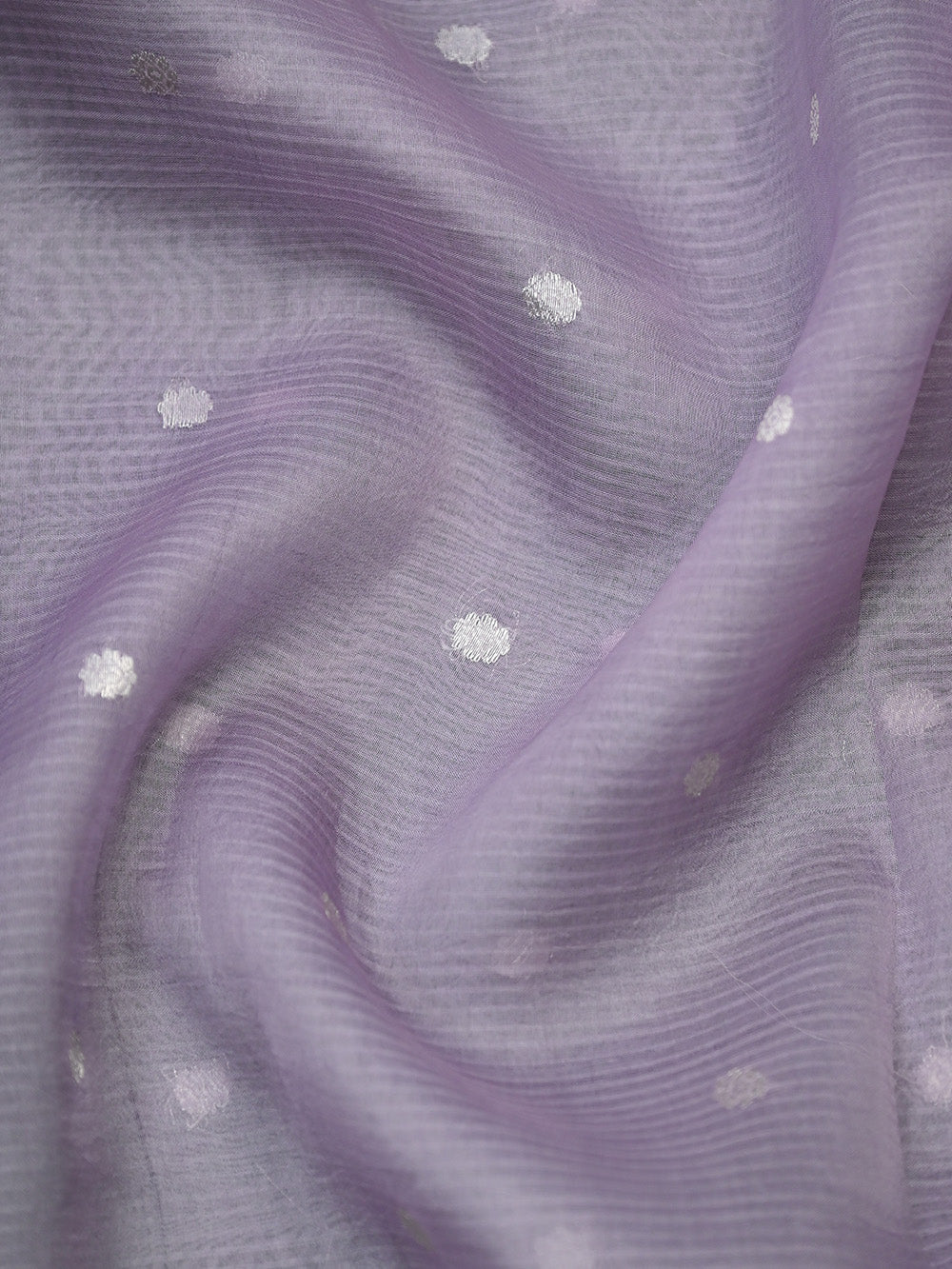 Pastel Purple Booti Cotton Silk Handloom Banarasi Suit