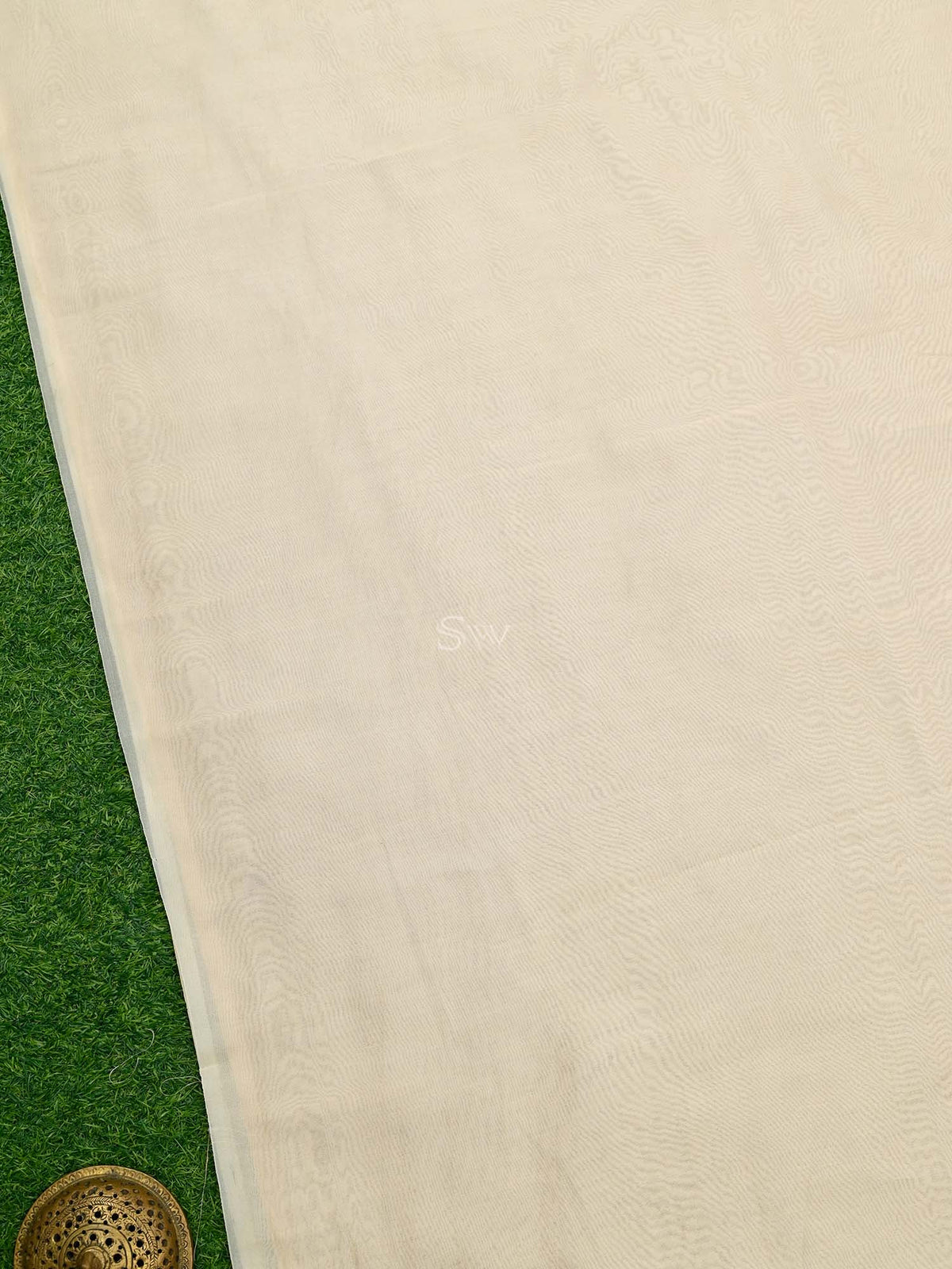 Beige Organza Handloom Banarasi Suit