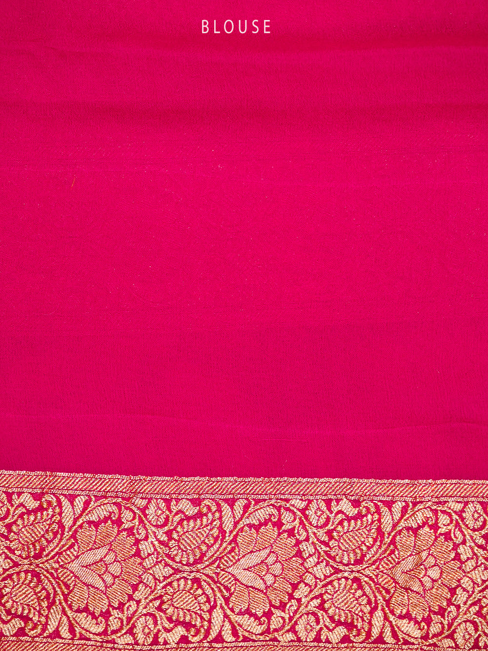 Dark Pink Meenakari Jaal Khaddi Georgette Handloom Banarasi Saree