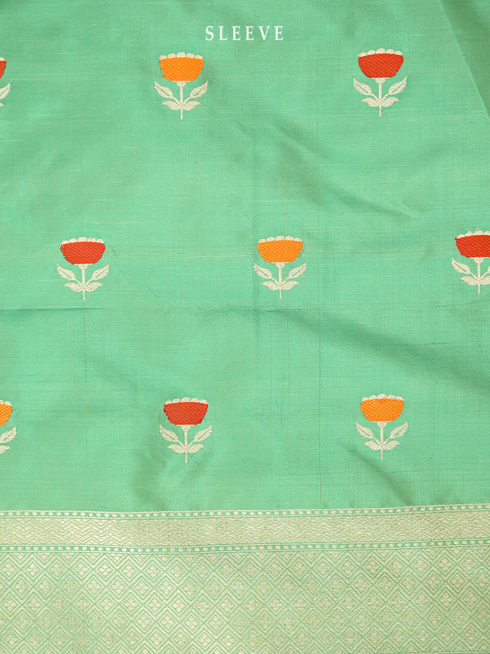 Pista Green Meenakari Katan Silk Handloom Banarasi Suit