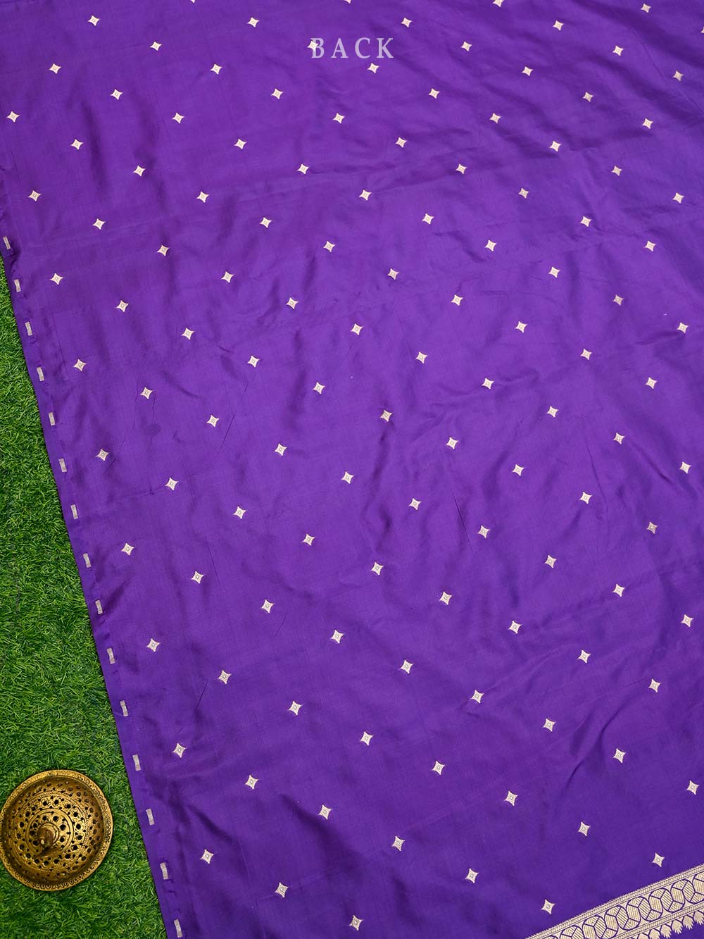 Purple Katan Silk Handloom Banarasi Suit - Sacred Weaves