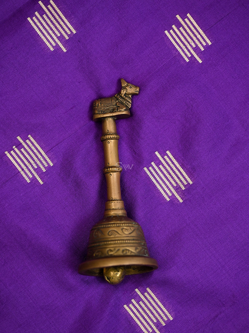 Purple Katan Silk Handloom Banarasi Suit - Sacred Weaves