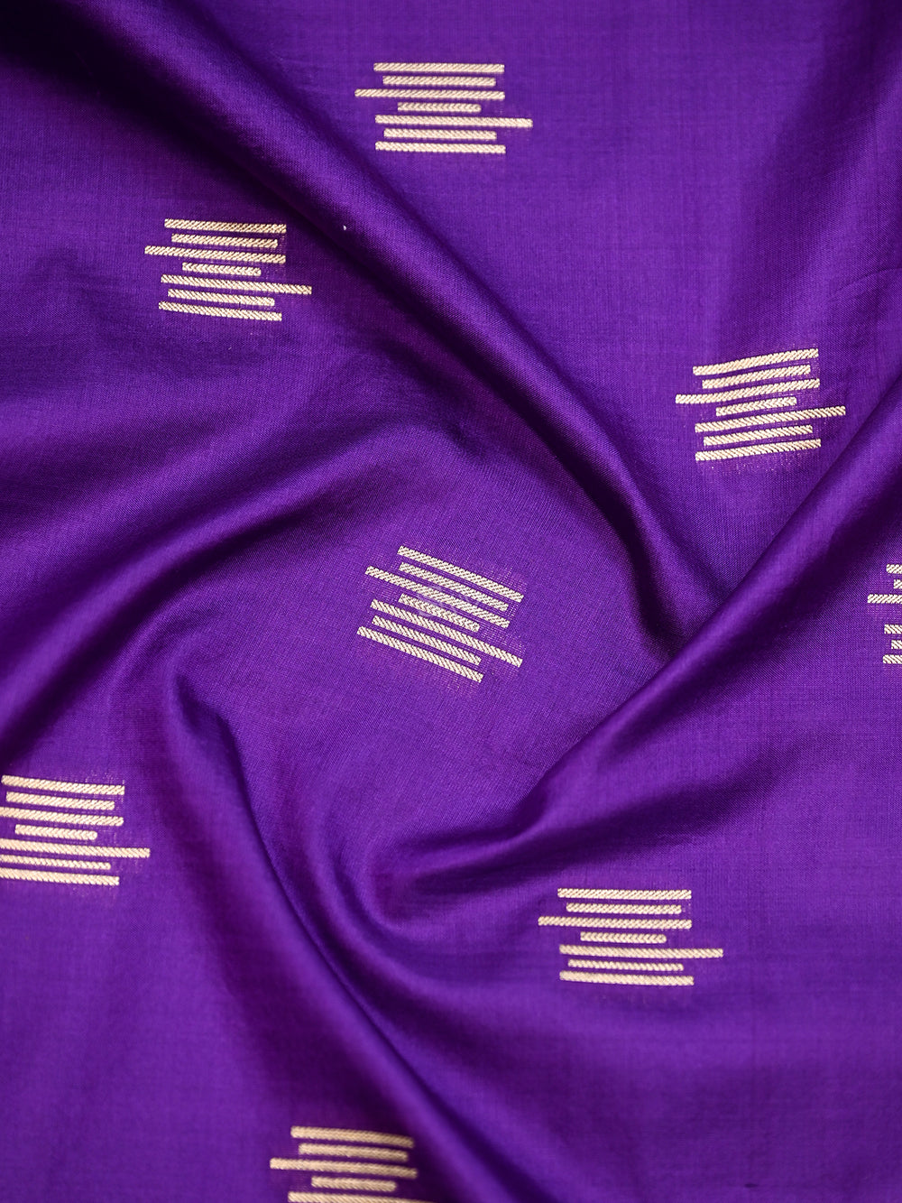 Purple Katan Silk Handloom Banarasi Suit - Sacred Weaves