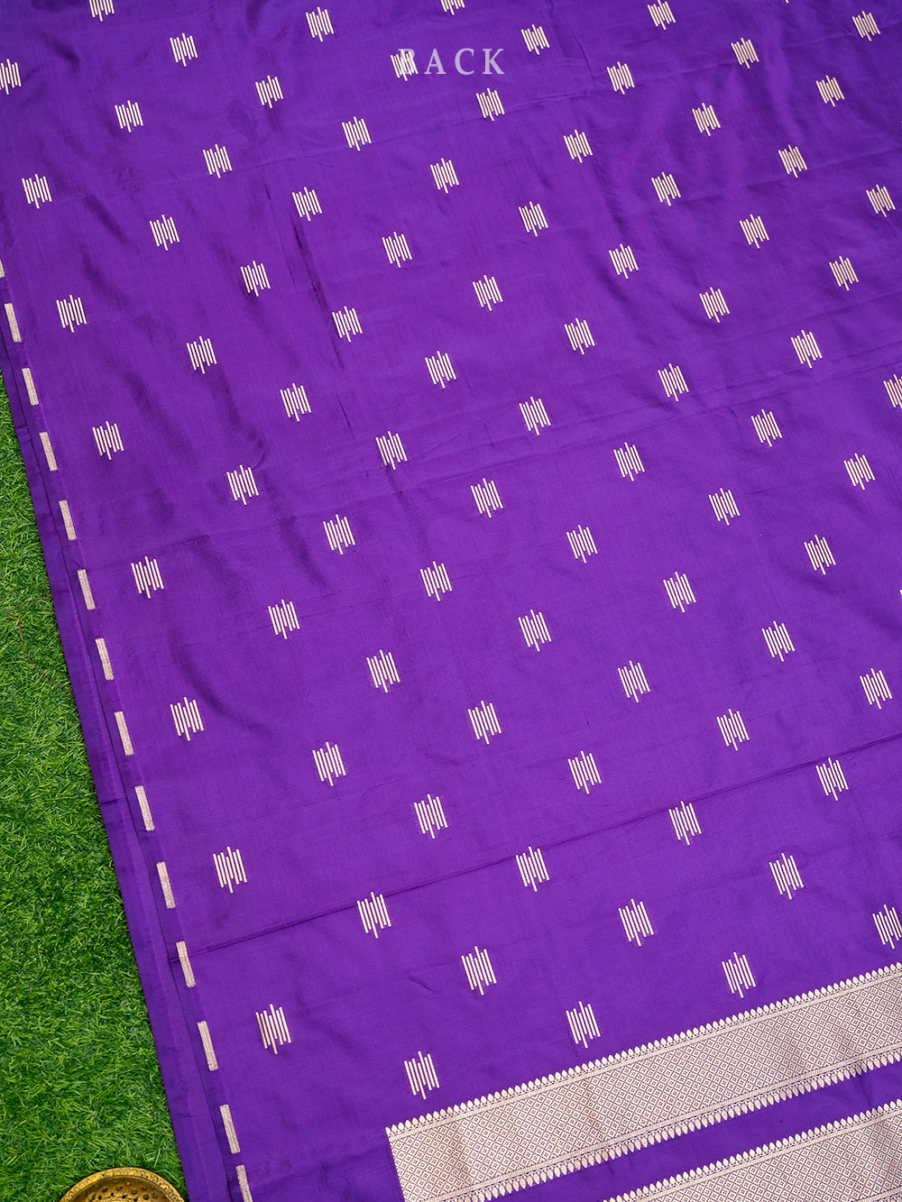 Purple Katan Silk Handloom Banarasi Suit - Sacred Weaves