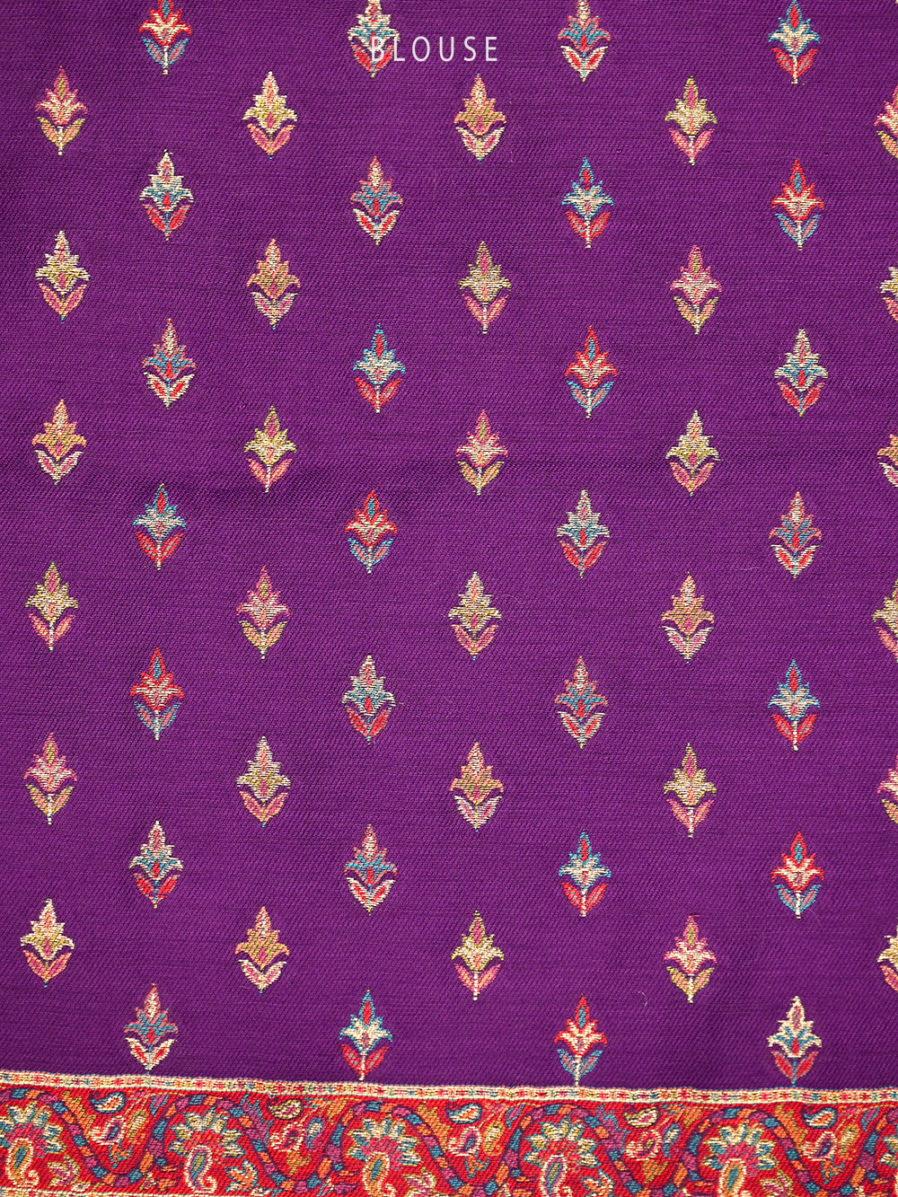 Purple Pashmina Moonga Silk Handloom Banarasi Saree - Sacred Weaves