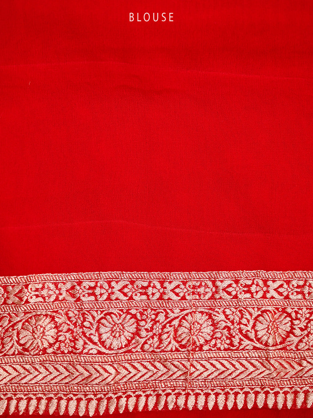 Maroon Konia Khaddi Georgette Handloom Banarasi Saree - Sacred Weaves