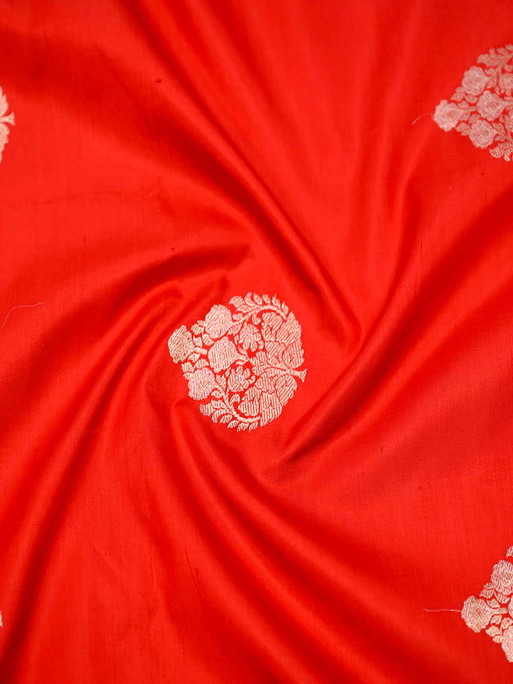 Red Katan Silk Handloom Banarasi Suit