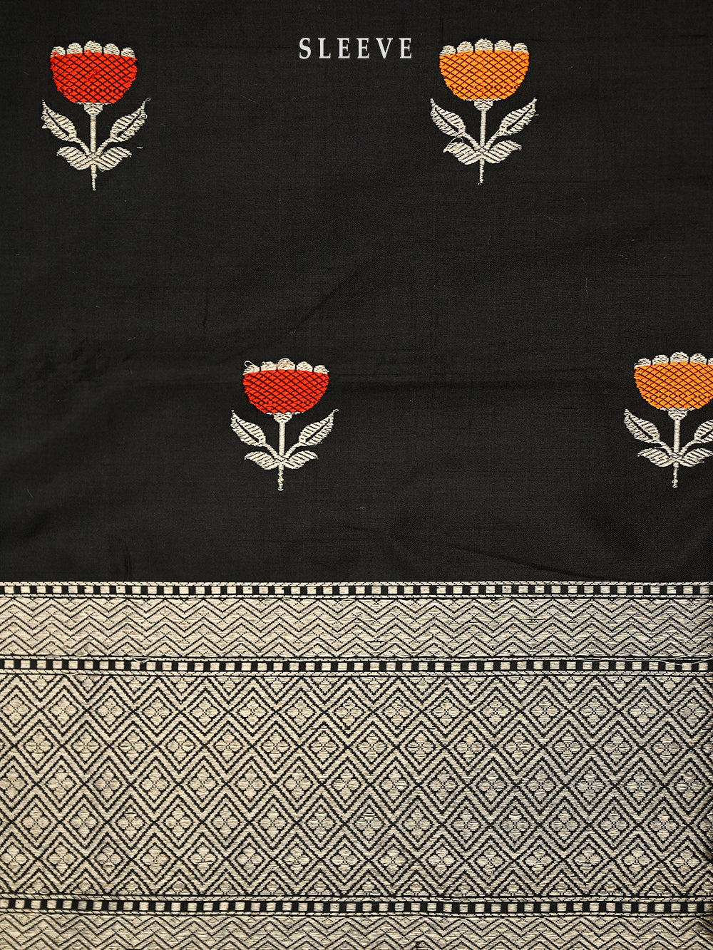 Black Meenakari Katan Silk Handloom Banarasi Suit