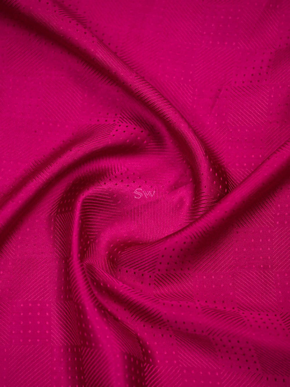 Dark Magenta Satin Silk Handloom Banarasi Saree - Sacred Weaves