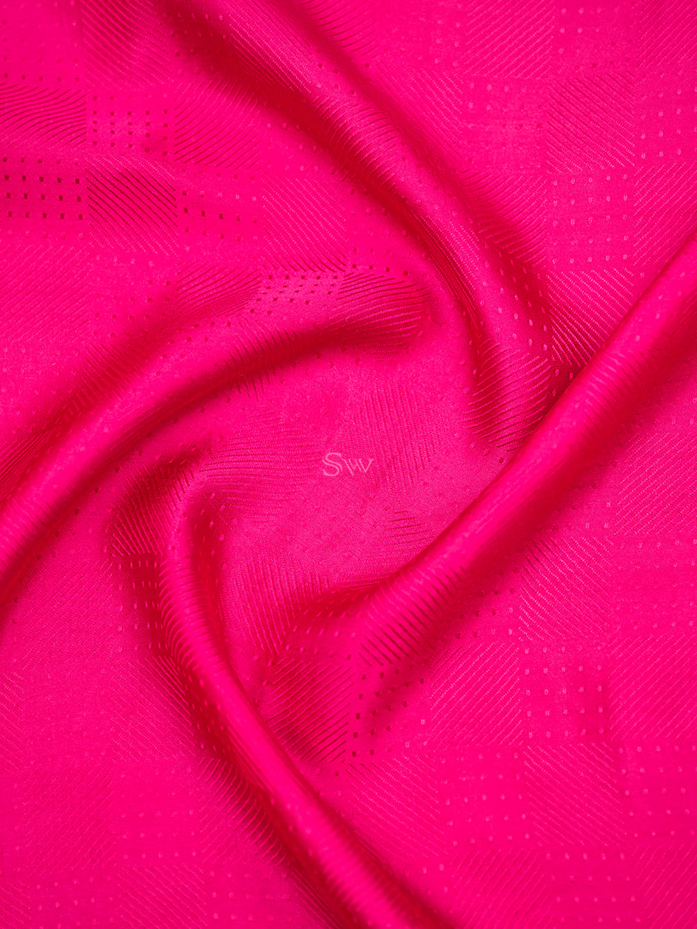 Magenta Satin Silk Handloom Banarasi Saree - Sacred Weaves