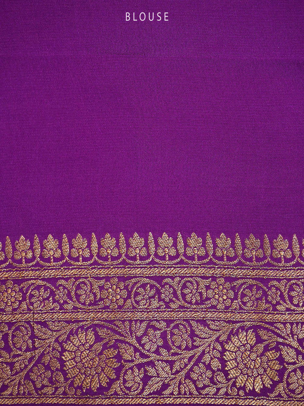 Purple Jaal Crepe Silk Handloom Banarasi Saree