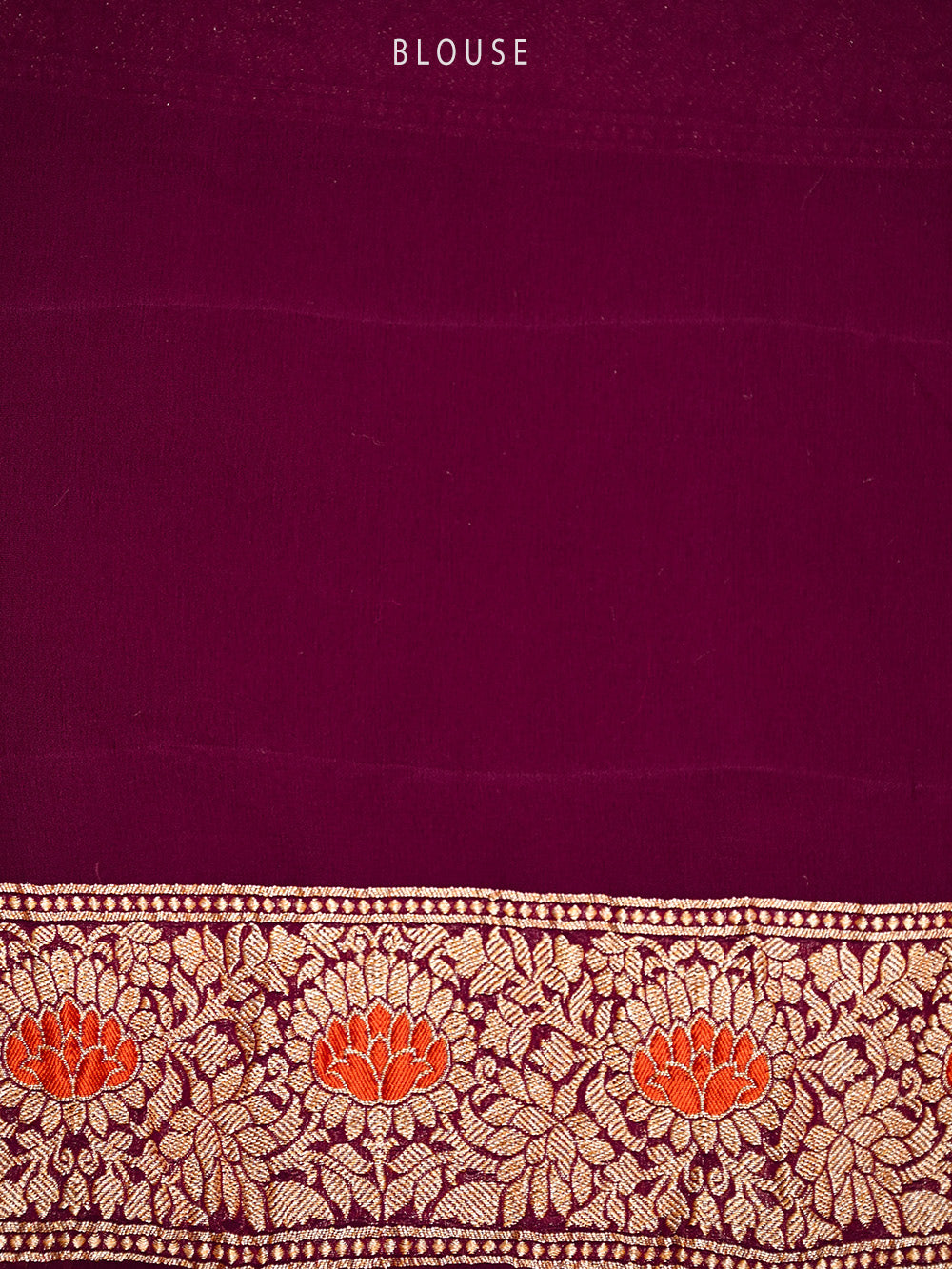 Wine Meenakari Jaal Khaddi Georgette Handloom Banarasi Saree