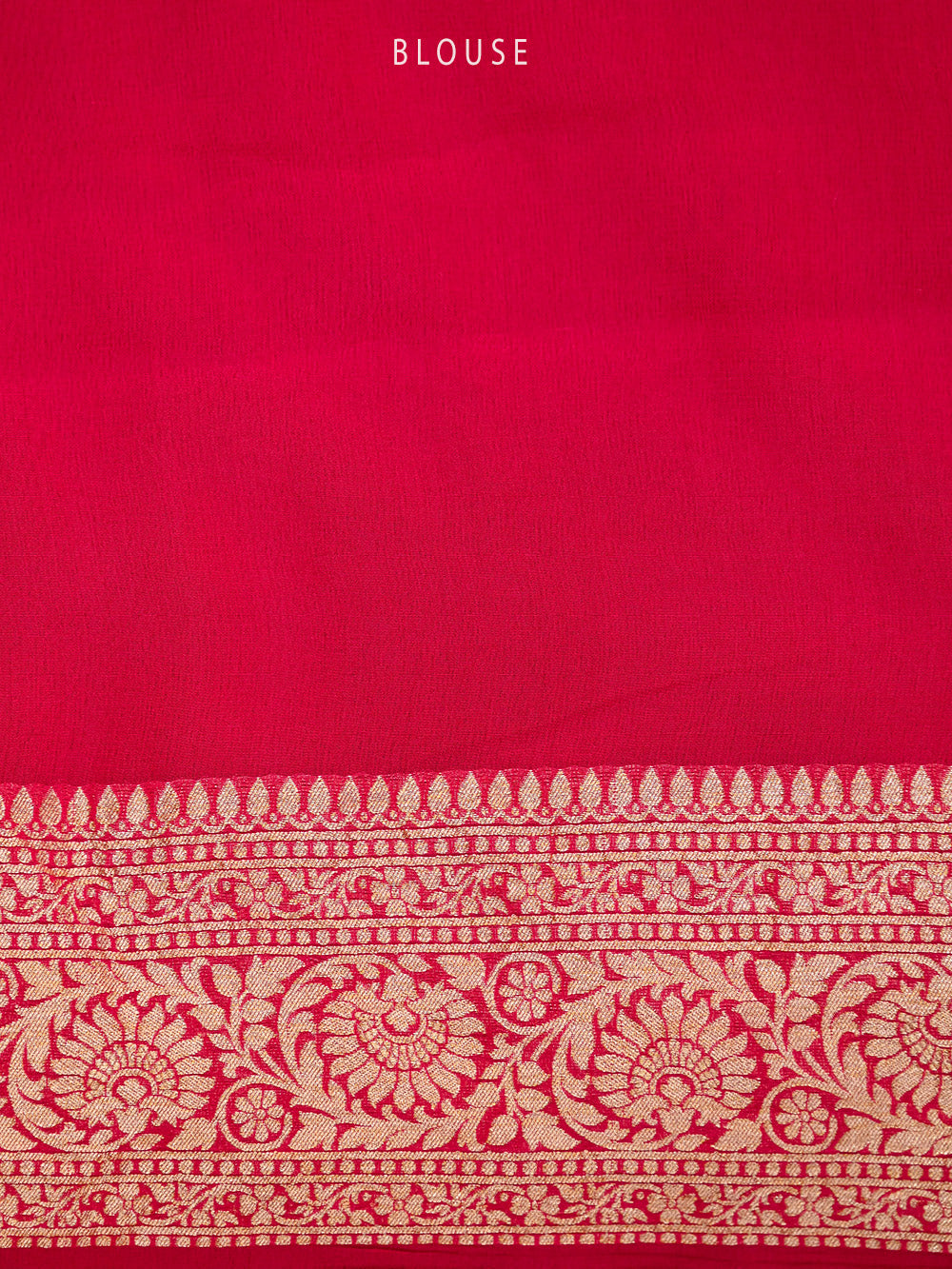 Pink Peach Rangkat Khaddi Georgette Handloom Banarasi Saree - Sacred Weaves