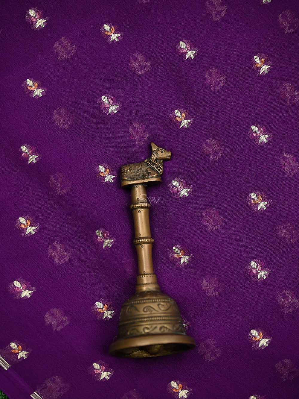 Purple Meenakari Khaddi Georgette Handloom Banarasi Suit