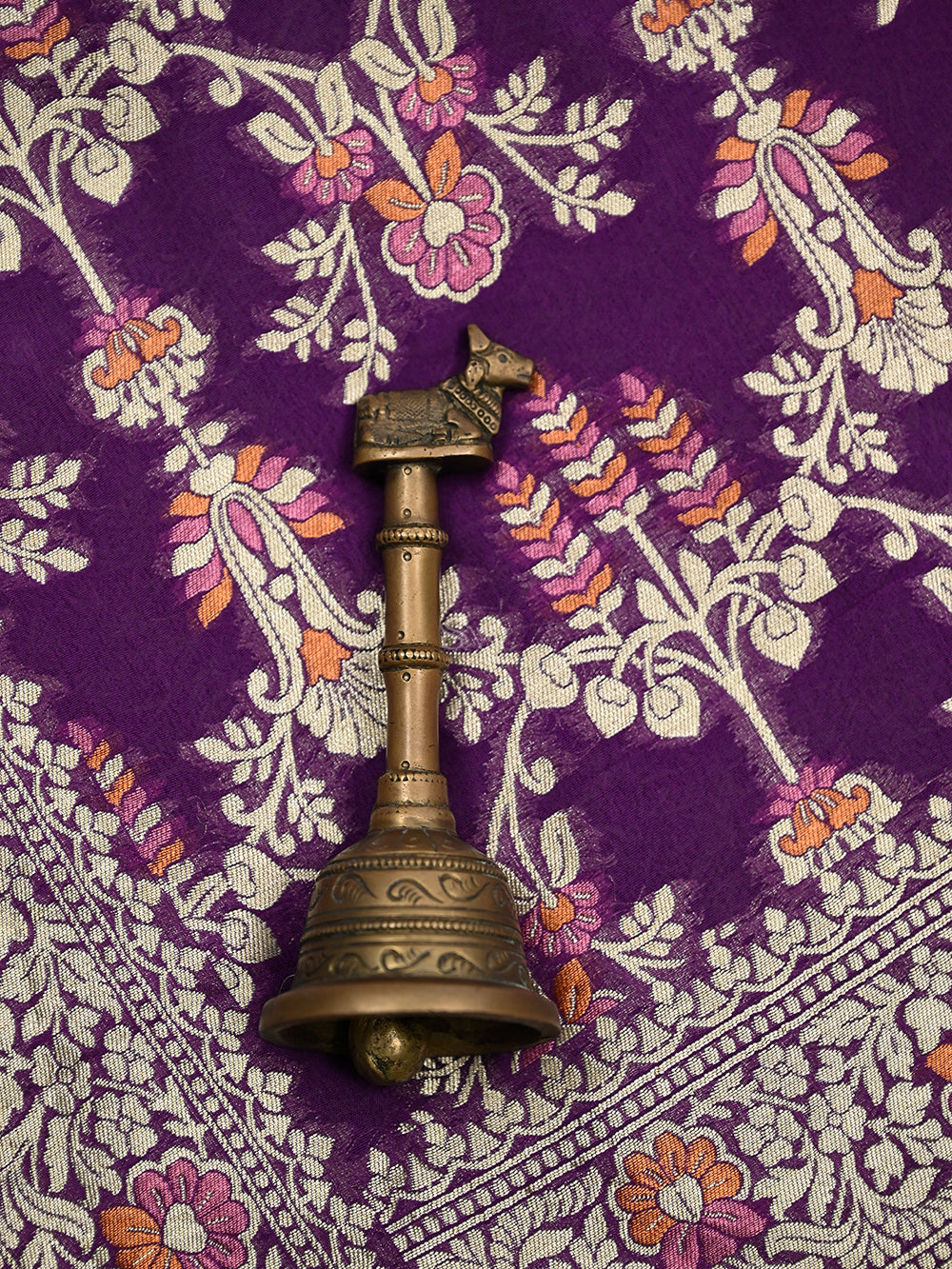 Purple Meenakari Khaddi Georgette Handloom Banarasi Suit