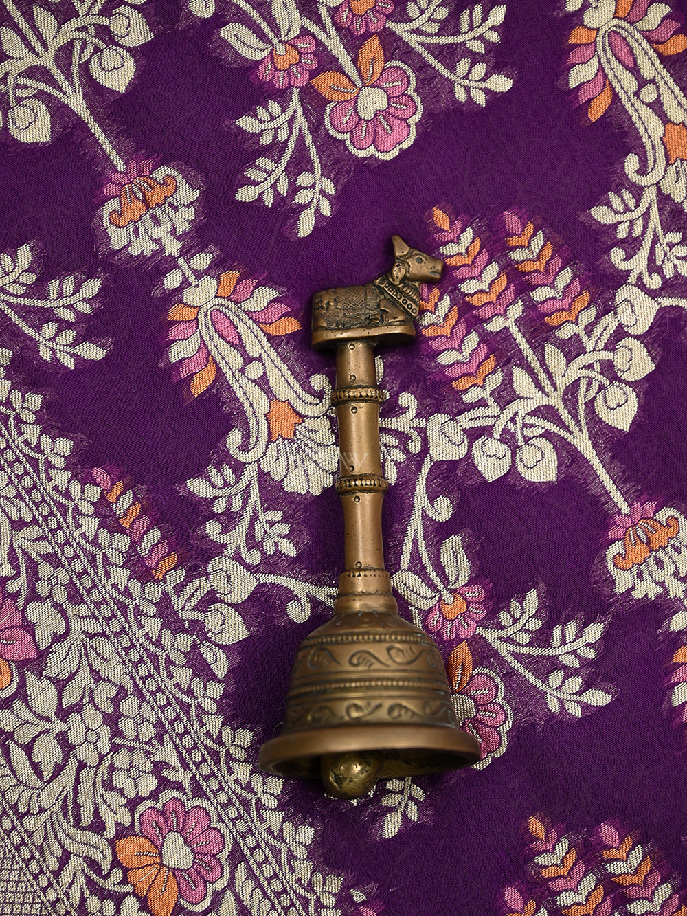 Purple Meenakari Khaddi Georgette Handloom Banarasi Suit