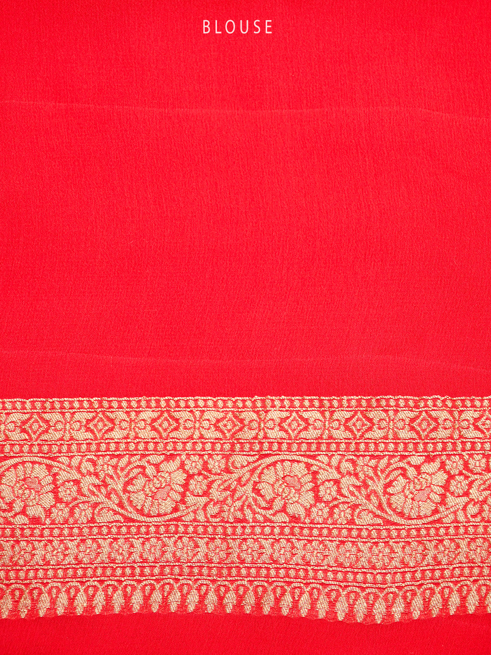 Bright Pink Konia Khaddi Georgette Handloom Banarasi Saree - Sacred Weaves