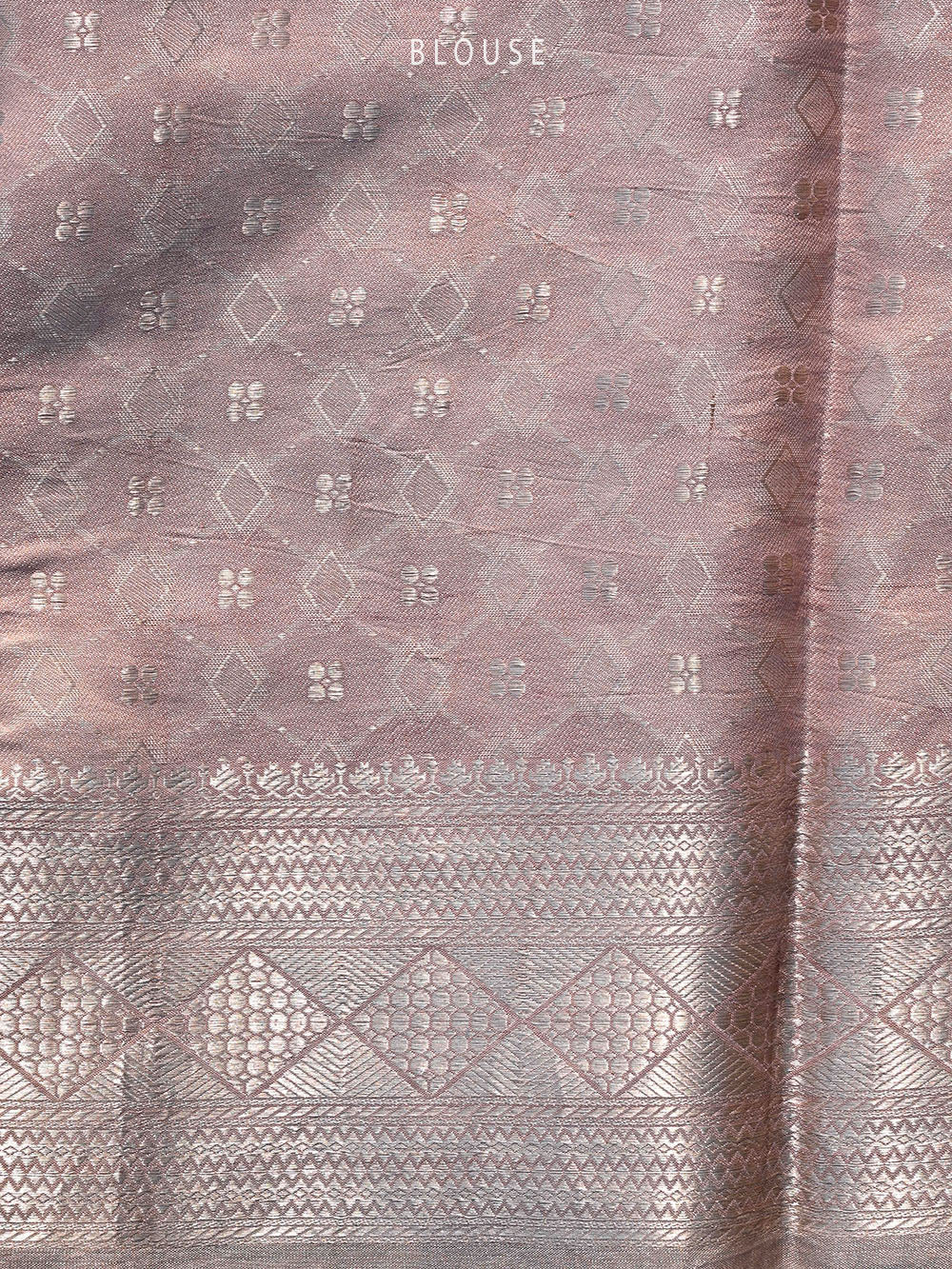 Pastel Brown Tissue Brocade Handloom Banarasi Saree - Sacred Weaves